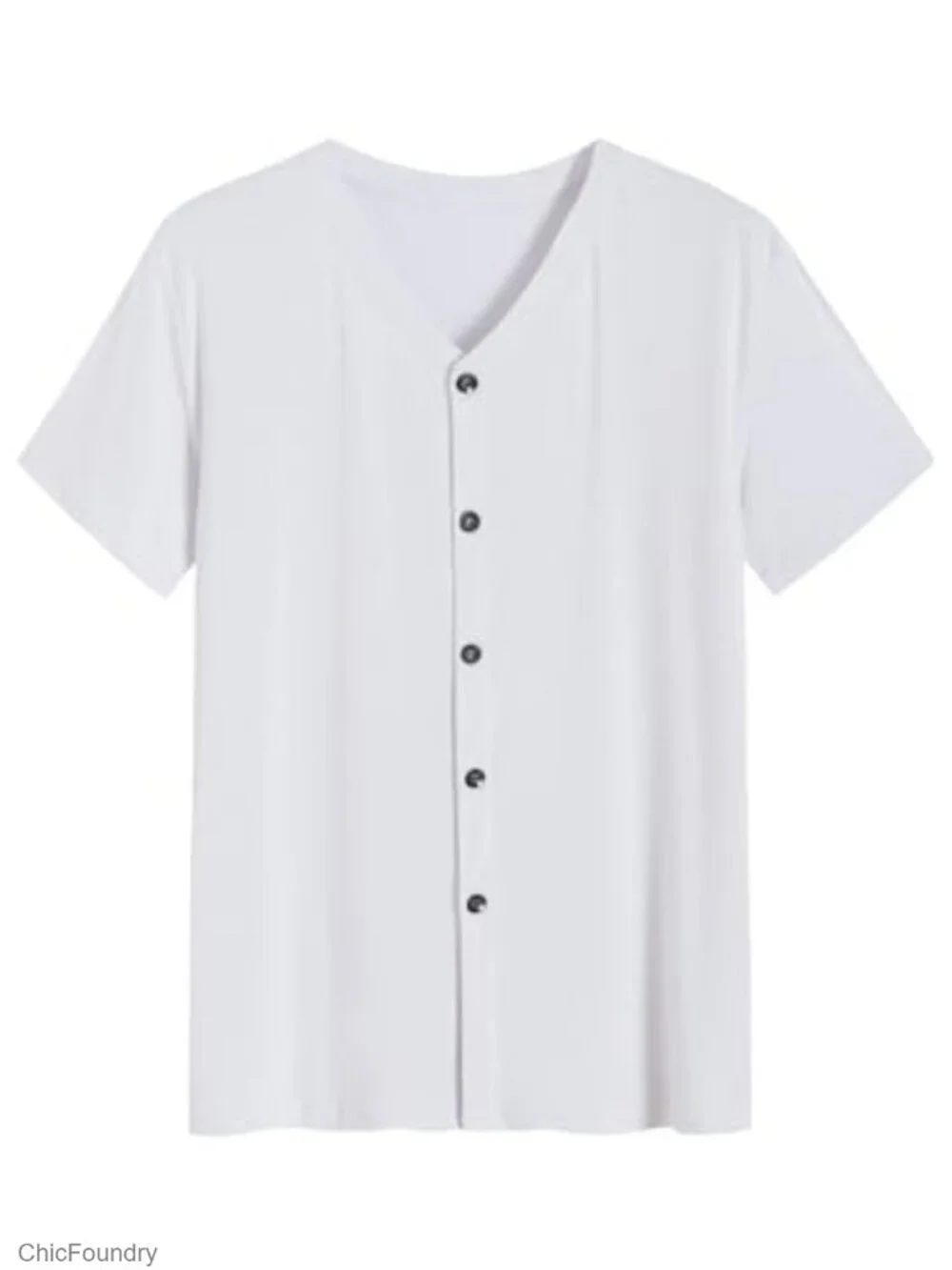 Men's Viscose Button Up Short Sleeve Pajama Set - Picture 2 of 6